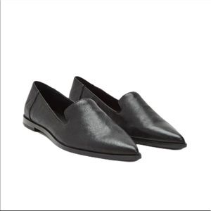 Frye Kenzie Venetian Italian Leather Flats Black